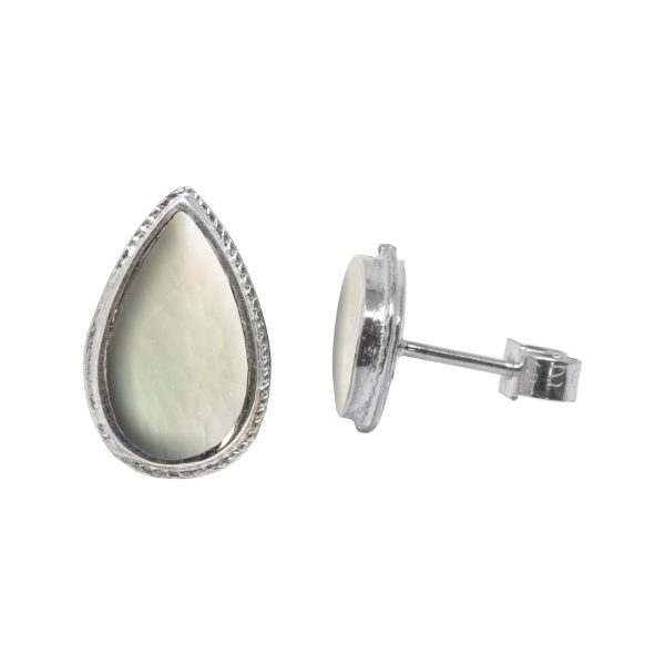 Silver Mother of Pearl Studs